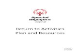 Return to Activities Plan and Resources · 2021. 3. 26. · Return To Activities Protocol . Last Updated: June 16, 2020 As citizens, communities, and nations around the world resume