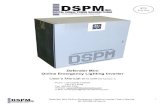Defender Mini Online Emergency Lighting Inverter · 2014. 12. 19. · DSPM assumes no responsibility and disclaims all liability for damages resulting from the use of this information