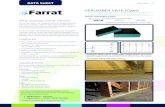 Increasing Acoustic Performance Why choose Farrat VR16 ...Density BS EN ISO 845 270 Kg/m3 Tensile Strength ISO 1798:2008 1.00 N/mm2 Elongation at Break ISO 1798:2008 >400 % Compression