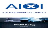 AIXI HARDWARE CO.,LIMITED · 2020. 7. 16. · part and mold design, design for manufacturability (DFM) and Moldflow simulation. We offer Over-molding, insert molding and unscrew molding