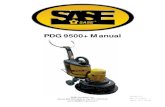 PDG 9500+ Manual - SASE Company 9000 03 9500... · 2020. 8. 19. · other parts. Transportation of the machine is best done on a pallet / skid to which the machine must be firmly
