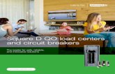Square D QO load centers and circuit breakers...1. QO fixed main load centers Ideal for indoor and outdoor sub-feed applications, such as dual-zone HVAC, hot tubs, and pools. These