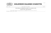 EXTRA-ORDINARY GAZETTE LEGAL NOTICE...2021/07/12  · 543 SPPEEN to the Solomon Islands Gazette Monday 12th July, 2021 S.I. No. 135 [Legal Notice No. 182] EMERGENCY POWERS ACT (Cap.