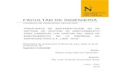 FACULTAD DE INGENIERIA · 2019. 8. 12. · facultad de ingenieria carrera de ingenieria industrial “propuesta de implementaciÓn de un sistema de gestiÓn de mantenimiento para