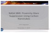 NASA SBIR: Proximity Glare Suppression Using Carbon ......•Developed catalyst enhancer to make short nanotubes the darkest measured per length Lambda Consulting, LLC/Advanced Nano