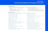 Introducing Network Design Concepts · 2018. 11. 8. · CHAPTER 1 Introducing Network Design Concepts Objectives Upon completion of this chapter, you should be able to answer the