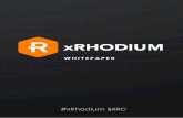 WHITEPAPER - xRhodium · 2018. 10. 20. · organic OTC market was established that allowed XRC holders that started the price-searching process. MININGCORE POOL LAUNCH Following the
