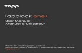 Tapplock manual oneplus bilingual · 2019. 10. 8. · Téléchargez l’application Tapplock sur Google Playstore ou sur iOS App Store. Inscrivez-vous ou connectez-vous sur l’application