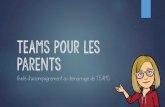 TEAMS pour les parentsduparchemin.csp.qc.ca/files/2010/04/TEAMS-pour-les-parents-Sept.-… · Application installée sur votre ordi Application web (en ligne) Application gratuite