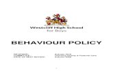 BEHAVIOUR POLICY · Full details of the role are contained with the relevant job descriptions. 2.3 The Role of the Form Tutor The foundation of pastoral support is the Form Tutor