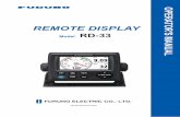 REMOTE DISPLAY · Pub. No. OME-44590-E1 (ETMI) RD-33 A: JAN. 2010 E1: SEP. 21, 2016 00017318314. i IMPORTANT NOTICES General • This manual has been authored with simplified gr ammar,