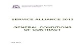 SERVICE ALLIANCE 2012 GENERAL CONDITIONS OF ......SERVICE ALLIANCE 2012 GENERAL CONDITIONS OF CONTRACT July 2021 Services Alliance 2012 Conditions of Contract Page 2 of 28 AMENDMENTS