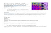 PANIC!: Call Out for Artist Bursaries (£1,000, round two) · Web viewPANIC!: Call Out for Artist Bursaries (£1,000, round two) Please read the Application Guidance available on