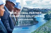 Your global partner for Hydro solutions...•Reisseck II / Austria: 2 x 240 MVA •Fast operation mode change (+540/ -540 MW in 20 sec) •Kops II / Austria: 3 x 200 MVA Hydropower