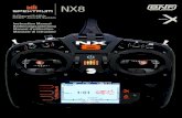 NX8 - Spektrum RC · 2021. 4. 9. · 2 SPEKTRUM NX8 • TRANSMITTER INSTRUCTION MANUAL EN WARNING: Read the ENTIRE instruction manual to become familiar with the features of the product