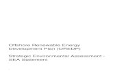 Development Plan (OREDP) Strategic Environmental Assessment - SEA Statement · 2020. 6. 18. · 1 Introduction ... 8.4.2 Marine Strategy Framework Directive (MSFD) (Information from