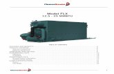 Model FLX - Complete Boiler Room Solutions · bled boilers, and “FLE” for field-erectable boilers. It is available in sizes ranging from 12.5 to 25 MMBTU/hr input. Cleaver-Brooks