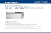 TECHNICAL SPECIFICATION SHEET FOR Icematic Modular Ice … · 2014. 10. 1. · Icematic Modular Ice Maker MC132F - Full Dice W 23mm x D 23mm x H 26mm, 10g MC132H - Half Dice W 11mm