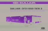 SULLAIR FD1550 TIER 3 OFD1550 Tier 3...la legendaria unidad de compresión Sullair de tornillo seco de dos etapas, impulsado por los potentes motores diésel Caterpillar C15 o Perkins