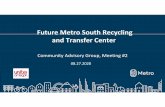 Future Metro South Recycling and Transfer Center · 2020. 9. 22. · Estírate, bebe agua, descansa Toma espacio / haz espacio Un micrófono, un altavoz Estar presente Habla de tu