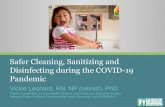 Safer Cleaning, Sanitizing and Disinfecting during the COVID-19 … · 2021. 6. 25. · cleaning substances were reported to the national Poison Control Centers. Poison Control Centers: