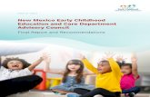 Final Report and Recommendations...March 2021 New Mexico Early Childhood Education and Care Department Advisory Council Final Report and Recommendations Prepared by: The Population