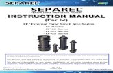 SEPAREL · 2019. 10. 4. · This instruction manual explains how to handle SEPAREL® EF small size degassing modules, such as the EF -MICRO, EF-G2, EF -G3, and EF -G5 series, with