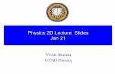 Physics 2D Lecture Slides Jan 21modphys/2dw03/slides/jan21.pdf · 2003. 1. 23. · Physics 2D Lecture Slides Jan 21 Vivek Sharma UCSD Physics. ... Conservation of Mass-Energy: Nuclear