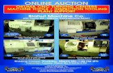 ONLINE AUCTIONthomasauction.com/wp-content/uploads/2021/01/auction/... · Catcher & Okuma OSP-5020L CNC Control, S/N 9921 (New 1991) Okuma # LB-15CNC Turning Center W/ 8” Kitagawa