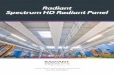 Radiant Spectrum HD Radiant Panel · 2020. 5. 7. · Rdiant Spectrum HD Radiant Panel Product Information Benefits » Even temperature distribution across the whole room » Reduced