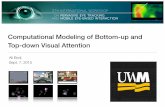 Computational Modeling of Bottom-up and Top-down Visual ...2015.petmei.org/wp-content/uploads/2014/08/PETMEI2015...Torralba, 2003 Oliva et al., 2003 Salah et al., 2002 Avraham and