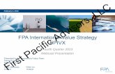 FPA International Value Strategy Pacific · 2014. 11. 16. · Research-based – Portfolio is output of research. Discounts dictate portfolio weightings. Concentrated – Focus on
