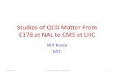 Studies of QCD Matter From E178 at NAL to CMS at LHCweb.mit.edu/mithig/talks/120523Busza.pdfeach other that the vacuum is no longer important asymptotic freedom – freedom from slavery