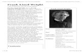 Frank Lloyd Wrightdocshare01.docshare.tips/files/22682/226829543.pdf · Frank Lloyd Wright was born Frank Lincoln Wright in the farming town of Richland Center, Wisconsin, United