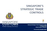 STRATEGIC TRADE CONTROLS Folder/PDF... · 2018. 8. 13. · UNSCRs Implementation ... Negative publicity to be associated with any strategic trade control related offences Pay hefty