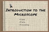 Microscope Introduction to the · 2017. 9. 23. · STUDENTS WILL: • Know the parts of the microscope • Know the function of each parts of the microscope. • Know how to use and