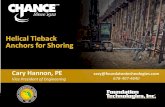 Helical Tieback Anchors for Shoring · 2021. 3. 1. · • Helical Anchor/Pile Capacity Software • Cloud-Based Program – Compression, Tension, Tiebacks, Soil Nails – Assists