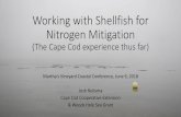 Working with Shellfish for Nitrogen Mitigation...2018/06/03  · Working with Shellfish for Nitrogen Mitigation (The Cape Cod experience thus far) Martha’s Vineyard oastal onference,