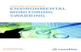 EUROFINS MICROBIOLOGY ENVIRONMENTAL MONITORING SWABBING · swabbing location for identification. Using the gloved hand, remove the sponge from the bag, being sure not touch the outside