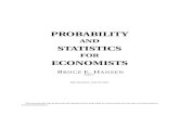 PROBABILITYbhansen/probability/Probability.pdf · 2021. 7. 21. · PROBABILITY AND STATISTICS FOR ECONOMISTS BRUCE E. HANSEN ©20211 This Revision: July 20, 2021 1This manuscript