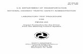 U.S. DEPARTMENT OF TRANSPORTATION NATIONAL HIGHWAY …€¦ · TP-203-02 May 4, 1990 U.S. DEPARTMENT OF TRANSPORTATION NATIONAL HIGHWAY TRAFFIC SAFETY ADMINISTRATION LABORATORY TEST
