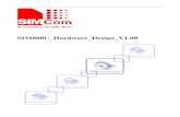SIM800C Hardware Design V1 - ME CompSIM800C Table 1: Module information SIM800C GSM 850,900,1800 and 1900MHz BT Option FLASH 24Mbit RAM 32Mbit 2.2. SIM800C Key Features Table 2: SIM800C