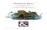Monstrous Races - The Eye...Not for resale. Permission granted to print or photocopy this document for personal use only. Races 1 Monstrous Races Character Options for Playing Every