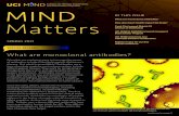 IN THIS ISSUE Matters - UCI MIND · 2021. 6. 2. · Marcelo Wood, PhD, Chair Michael Yassa, PhD Dear Friends of UCI MIND, Spring has sprung and there is much to look forward to. COVID-19