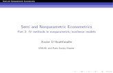 Semi and Nonparametric Econometrics · 2019. 3. 28. · Semi and Nonparametric Econometrics Introduction A search for \universal solution" I The linear model, where the situation