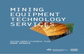 PG.1 MINING EQUIPMENT TECHNOLOGY S E R V I C E S...The mining boom/bust cycle was reflected in the rapid growth and contraction of mining equipment, services and mine-related engineering