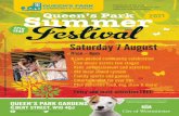 COMMUNITY COUNCIL Summer Queen’s Park 2021 Festival · 2021. 7. 26. · St Jude’s Hall Saturday 7 August, Noon–6pm Follow us on social media for more updates Supported by Queen’s