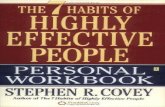 The 7 Habits Of Highly Effective People - Personal Workbook