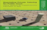 Regulating Private Tutoring by Mark Bray