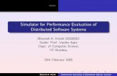Simulator for Performance Evaluation of Distributed Software Systems